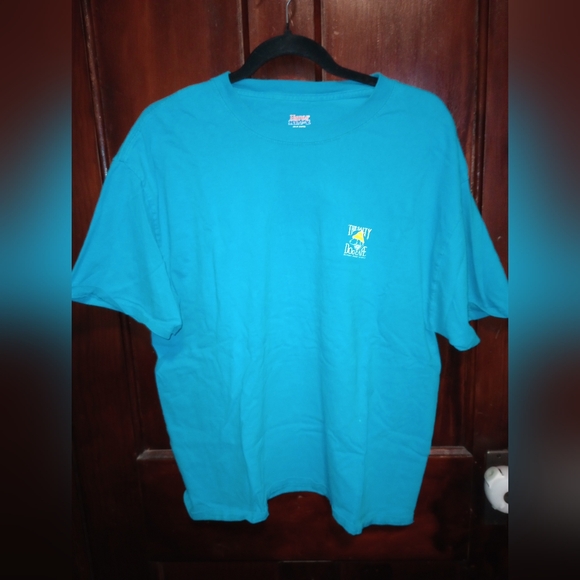 ☀️ Bundle Optional Item - 3 Items for $20☀️Hanes Blue Short Sleeve Crew Neck - Picture 1 of 4